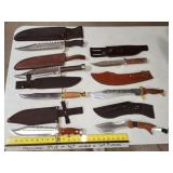 Large survival knives