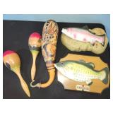singing fish, shakers from Mexico, Aruba