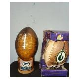 Packers football and container