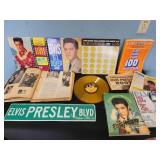 ELVIS items, LPs, scrapbook, Canadian tibute LP