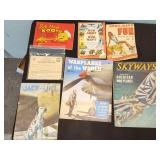 WWII era magazines, Army, Navy books