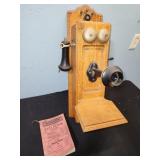 antique phone and phonebook