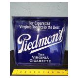 Vtg Piedmont porcelain sign