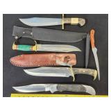 5 large knives