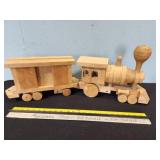 hand made wooden train