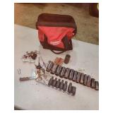 Milwaukee bag with off brand impact sockets