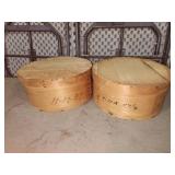 wooden cheese boxes