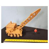 hand made wooden crane