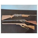 three air rifles