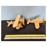 two wooden planes