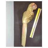 large brass parrot