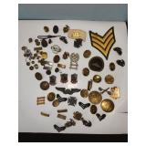 US military pins, stripes