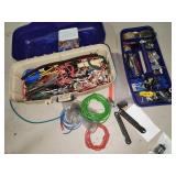 toolbox with electrical items