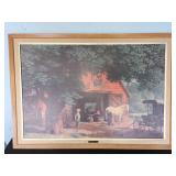 Vtg Horse and Buggy Days Print