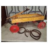 vtg wagon, rubber for tires is off