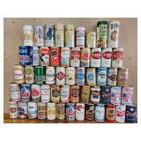 Variety of vtg beer cans (empty)