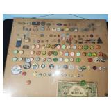 pins display, MSP badge, chauffer pins