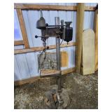 drill press, with tools, vise
