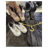 boots, windpants, shoes