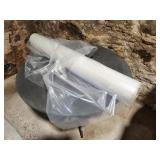 partial roll of plastic