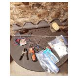 light, wreathe wire, springs, power driver