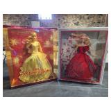 2008 & 2012 Holiday Barbies