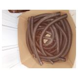 short pieces of plastic pump hoses