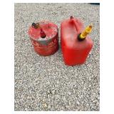 two gas cans