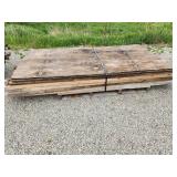 used plywood and 2x4s