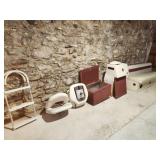 bench and other pontoon boat pieces