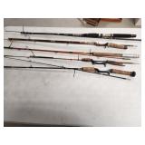 Garcia, Daiwa, & other rods