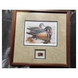 1983 signed duck print/stamp