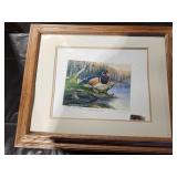 signed, numbered duck stamp and print