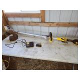 DeWalt 20v trimmer, battery, charger