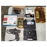 pulley puller, heat gun, tray, light