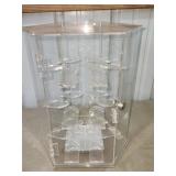 plastic rotating display case