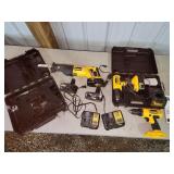DeWalt 18v tools, batteries, chargers