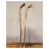 hand carved walking sticks