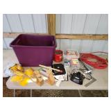 tote, cord, charger, tool holders