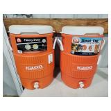 large Igloo coolers