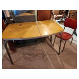 Chromcraft style table and chair