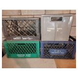 milk and egg crates
