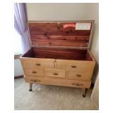 Lane cedar chest LOCK REMOVED, NOT LOCKABLE