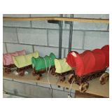 5 covered wagon lamps