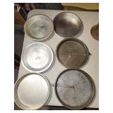 vtg tin pie plates