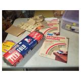 tote,lid, sandpaper, steel wool