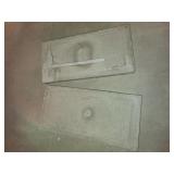 2 concrete pavers