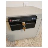Sentry strongbox with key