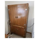 antique Hoosier style kitchen cabinet
