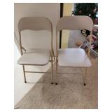 two folding chairs
